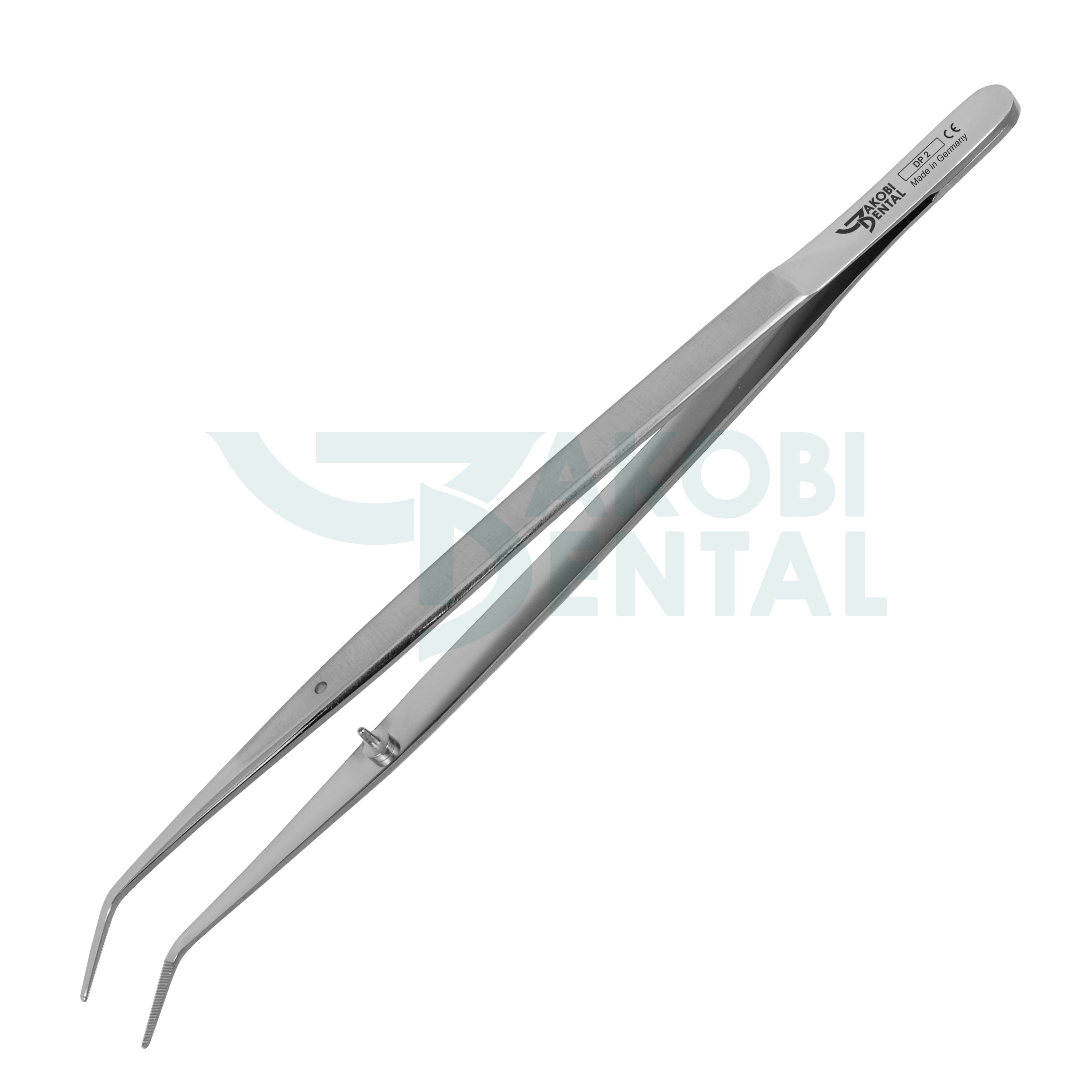 Zahnärztliche Pinzette - DP 2, 160mm, Stop-Stift 