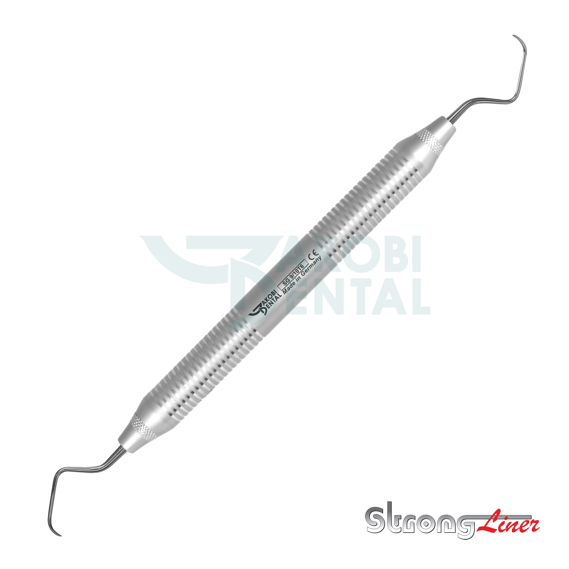 Implant Gracey curette 9/10, titanium, StrongLiner handle # 6