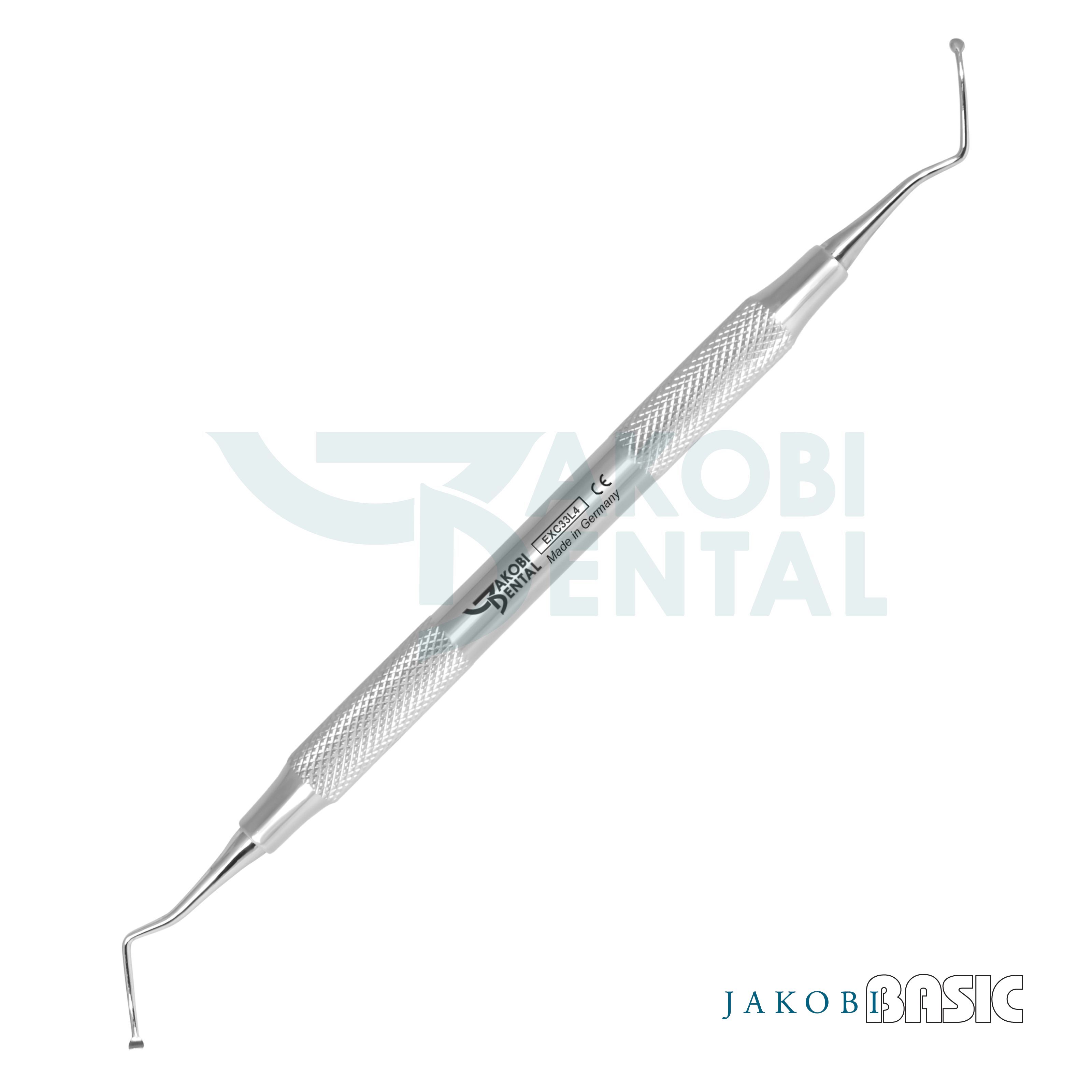 Endodontic Excavator EXC 33L, JakobiBasic Handle # 4