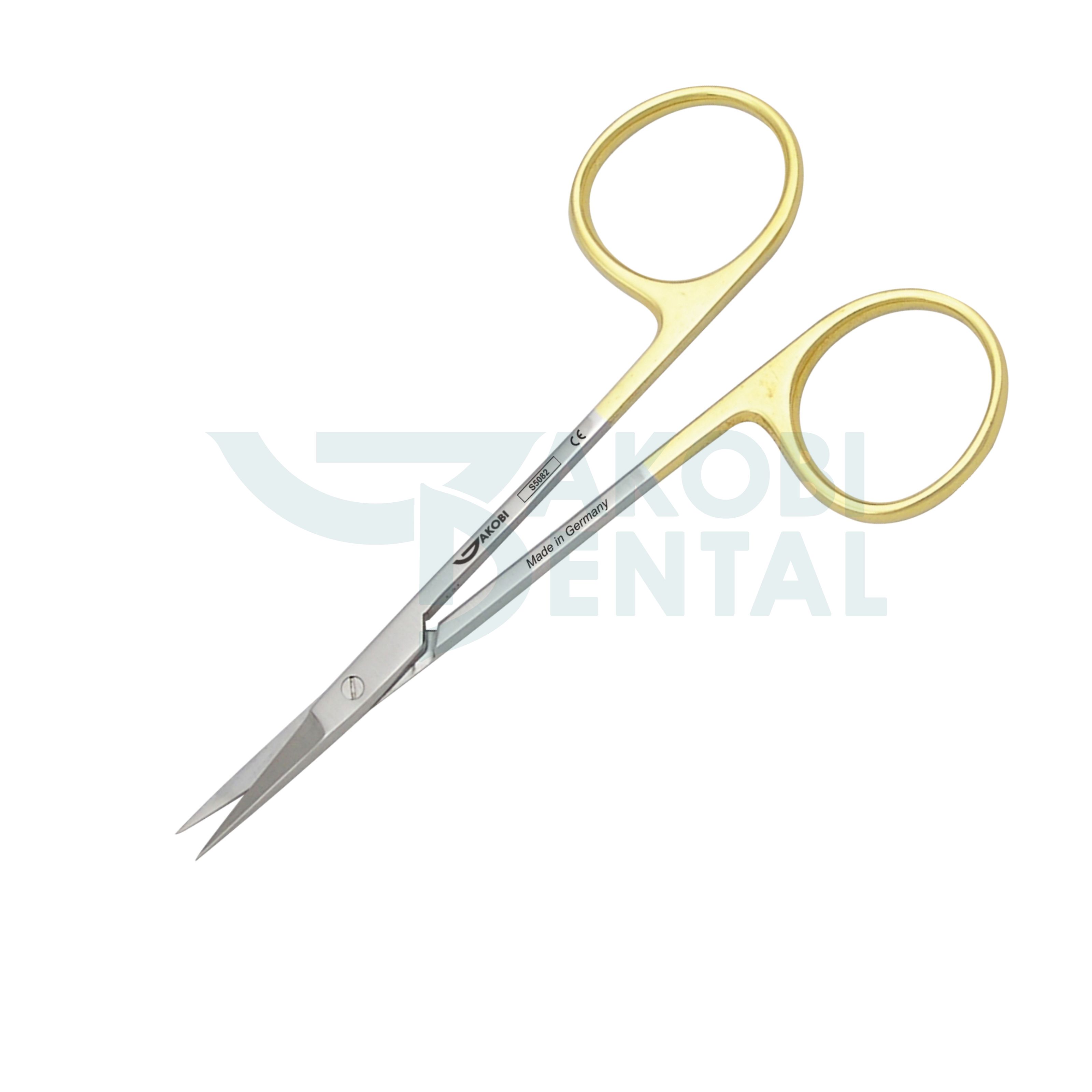Scissors TC, surgical, Iris, straight, 115mm