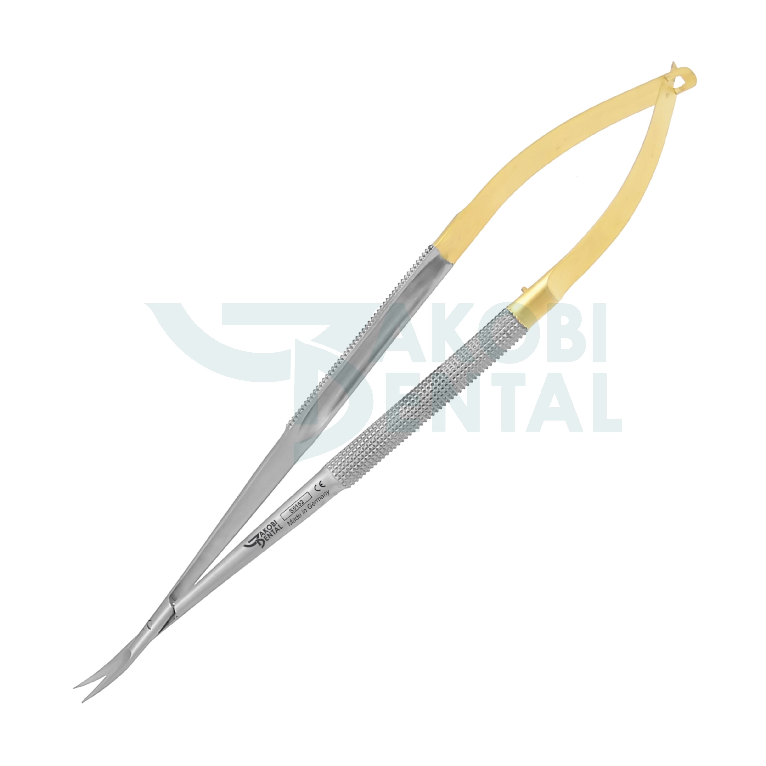Scissors micro surgical TC, Castroviejo, curved, 180mm