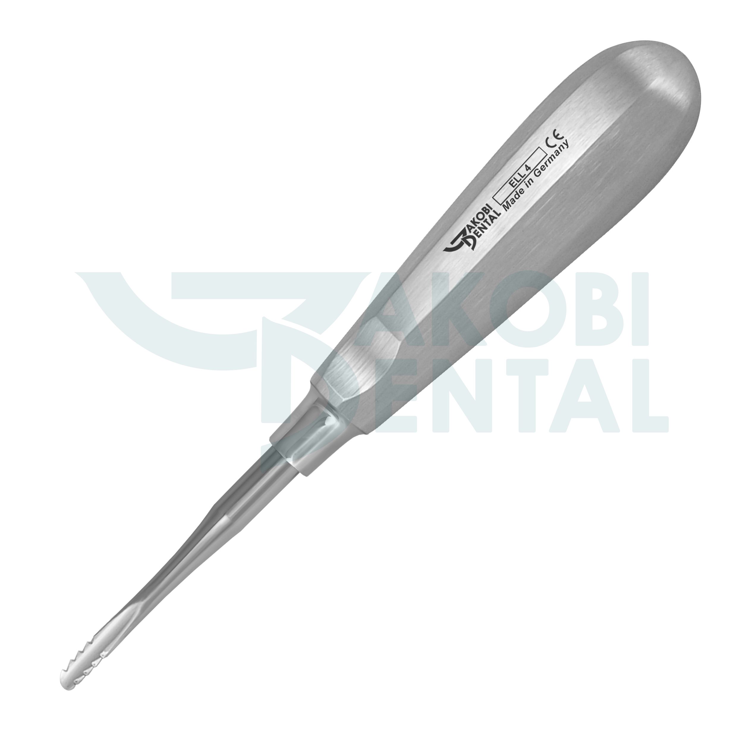 Elevator Lindo-Levien, serrated, 4.0mm, smooth handle