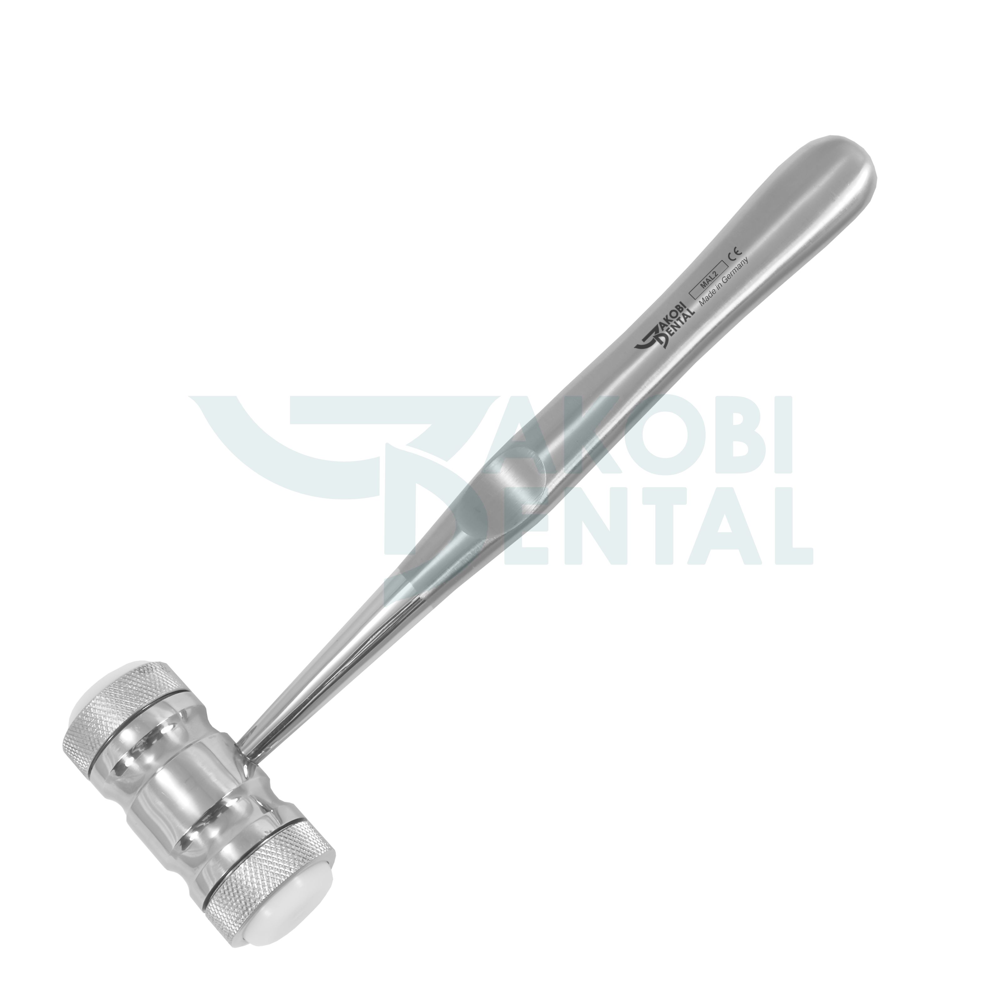 Surgical mallet Mead, 300 Gram, changeable nylon jaws