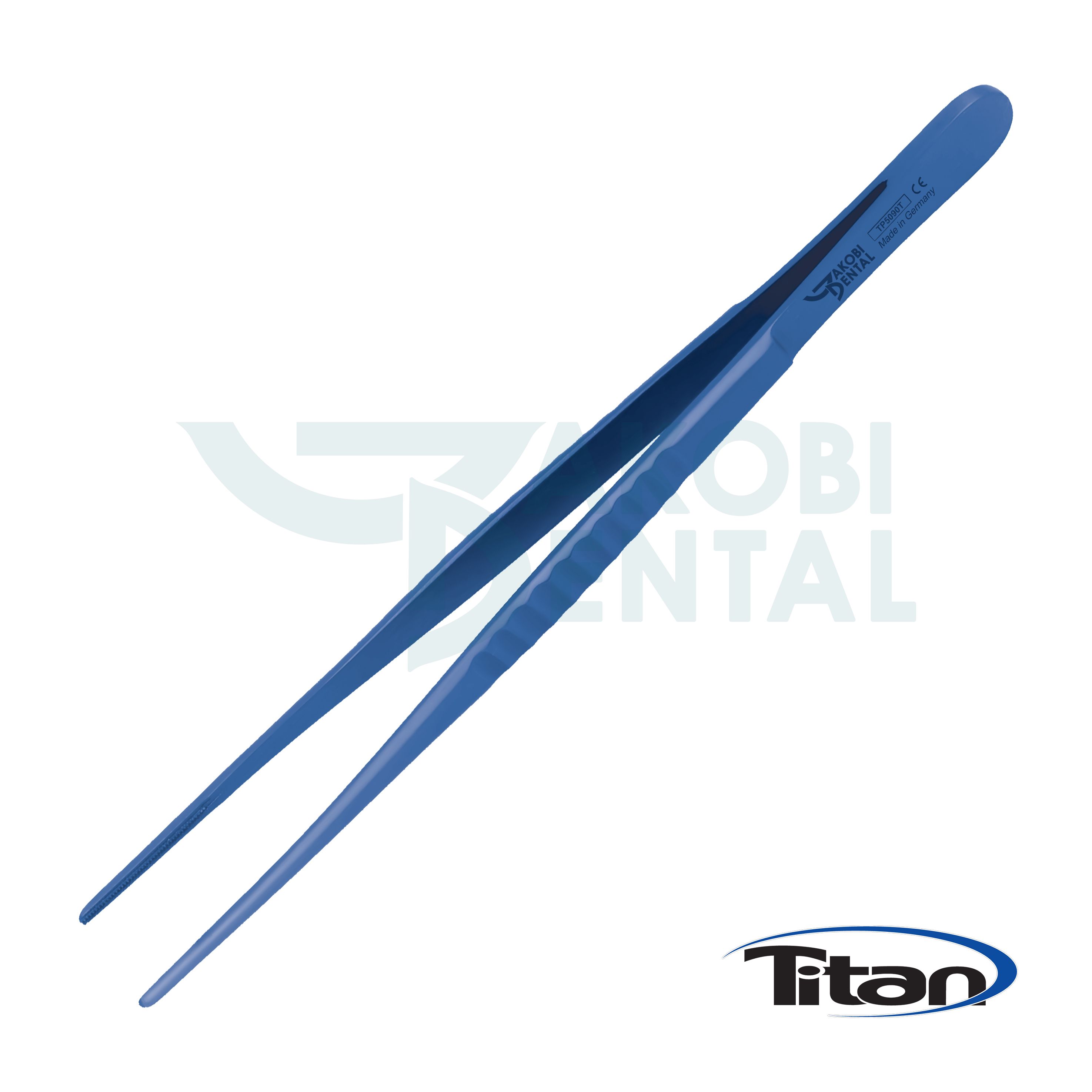 Titan Pinzette DeBakey, mehrfach verzahnt, gerade, 150mm